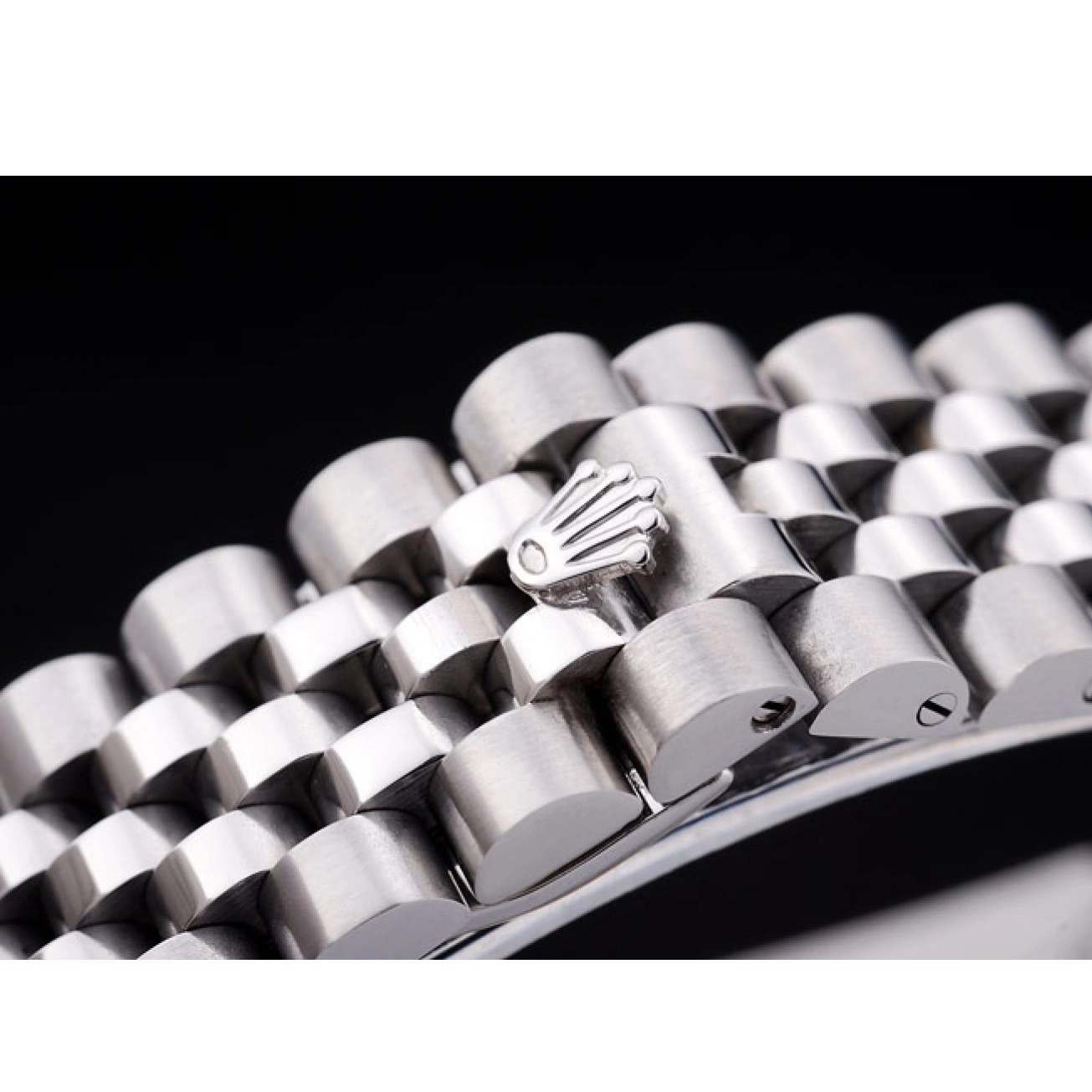 Aaa replica Ribbed 7455 Silver Datejust Diamonds Bezel Rolex Dial 0819